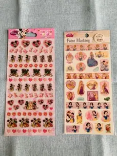 ◆未開封品◆2点おまとめ◆ディズニー シールセット ミッキーミニー プリンセス