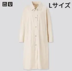 UNIQLO U ライトロングコート スプリングコート ホワイト L
