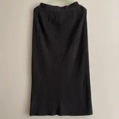 niko and ... ダークグレーラメニットタイトスカート M