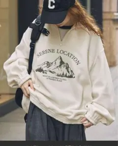 MONO-MART LADY'S フリース ハーフジッププルオーバー