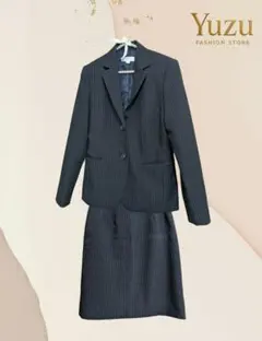 SORIENIA ネイビー ストライプ スカートスーツ 11AR.