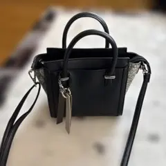 ブラックミニバッグ 2WAY ショルダーバッグ