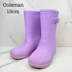 【Coleman コールマン】レインブーツ長靴 パープル 19cm キッズ 女児のサムネイル