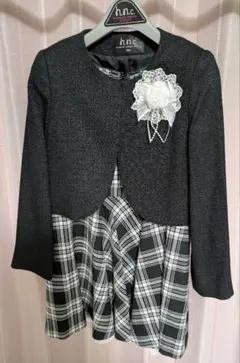 ヒロミチナカノ フォーマルスーツ120cm ブラック　入学式