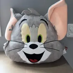 タグ付き　トムアンドジェリー　トム　ぬいぐるみ　クッション