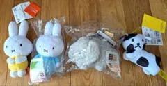 ミッフィー ブルーナアニマル ぬいぐるみ マスコット 4点セット