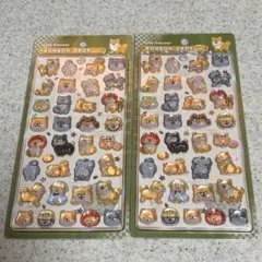 クーリア ボンボンドロップシール正規品　 柴犬　2枚セット　ブランド：Q-LiA