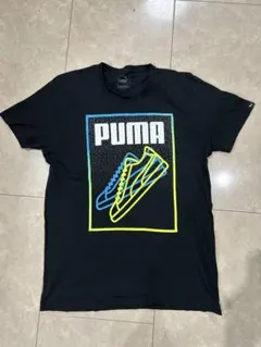 PUMA プーマ Tシャツ 黒 スニーカープリント カラー：黒 サイズ：M