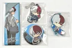 僕のヒーローアカデミア 轟焦凍 缶バッジ ラバーキーホルダー ガチャ