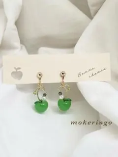 林檎の魔法✩.*【青りんご】イヤリングorピアス