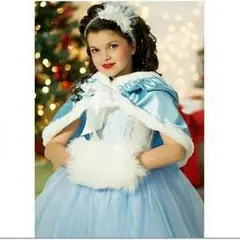 シンデレラ 風 子供用 衣装 フード付き (130cm)