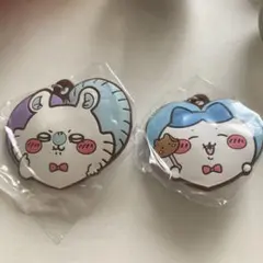 【新品未使用】ちいかわ ハートのラバーマスコット ハチワレ モモンガ