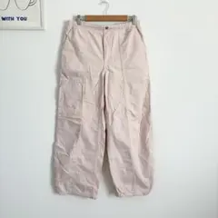 ジーユー/GU ワークパンツ　カーゴパンツ　パステルカラー　カジュアル