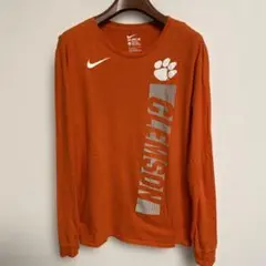 NIKE Clemson 長袖Tシャツ オレンジ L