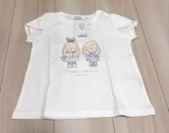 SLAP SLIPウサギのイラスト Tシャツ 100cmのサムネイル