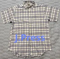 【美品】　J.Press 半袖ボタンダウンシャツ　Lのサムネイル