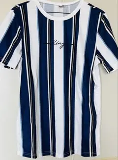MANFINITY ストライプ柄 半袖Tシャツ
