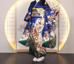 振袖フルセット 高身長 京紅型 手挿し 作家物 成人式振袖 振袖 裄丈68