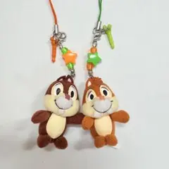 ディズニー チップとデール ミニぬいぐるみチャーム ペアセット