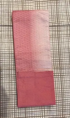 半幅帯 赤系 グラデーション ピンク可愛いのサムネイル