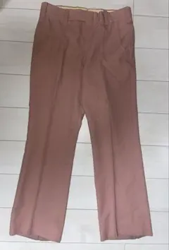 無名　70s スラックス　ピンク　TALON ジップ