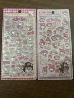 【正規品】ハローキティ マイメロディ ボンボンドロップ 2シールセット