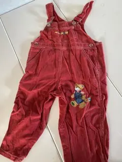 くまのアップリケ　MIKI HOUSE（ミキハウス）のオーバーオール