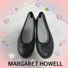 【新品未使用】マーガレットハウエルアイデア Vカット フラット スクエアトゥ マーガレット・ハウエル アイデア MARGARET HOWELL idea