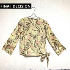 FINAL DECISION 総柄　華やか　リボン　ブラウス　Mサイズのサムネイル