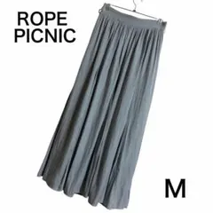 【ROPE PICNIC】ロングフレアスカート（38/M）くすみブルー