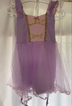 ラプンツェル　ドレス　キッズ　130 パープル　ピンク