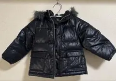 COMME CA ISM 黒 ダウンコート 100A