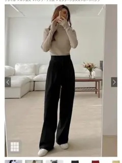 GRL グレイル センタープレスストレートパンツ【ai07】