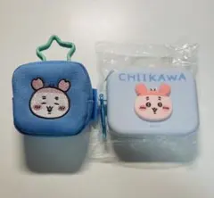 ちいかわ 古本屋 カニちゃん シリコンミニポーチ 刺繍スクエアミニポーチ セット