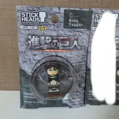 エレン　進撃の巨人　3Dバッジ　スティックヘッズ