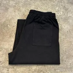 新品 ロサンゼルスアパレル 8.5oz ヘビー ワイド スウェットパンツ 黒 M