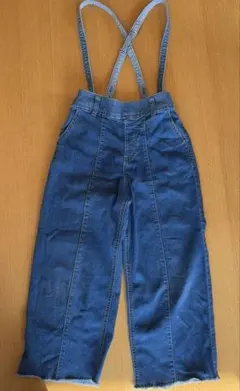 GLOBAL WORK デニムサスペンダー付きオーバーオール　130㎝