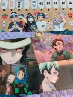 くら寿司　鬼滅の刃　ファイル　缶バッジ　非売品　限定