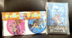 ズートピア ジュディ&ニック缶バッジ、ジュディマルチケース 3点セット