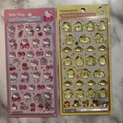 【ママ頑張ります様★専用】【正規品】ボンボンドロップシール キティとプリン2種
