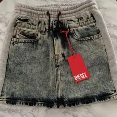 新品 DIESEL デニムスカート ウエストゴムのサムネイル