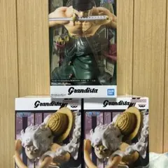 W*N様 ワンピースGrandista ゾロII & ルフィフィギュアセット