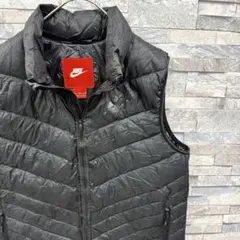 NIKE ナイキ ダウンベスト ブルゾンアウター ロゴジャケット ブラック M