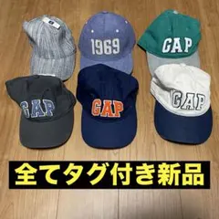 GAP ロゴ 刺繍 ベースボールキャップ キャップ 帽子 新品 タグ付き 6点