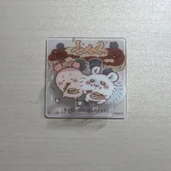 ちいかわ アクリルシーンクリップビスケット 古本屋 モモンガ カニちゃん