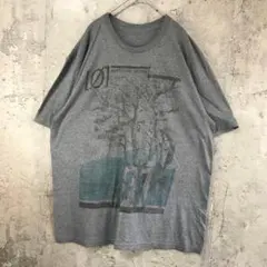Y3775古着　Tシャツ グレー　90s Y2K