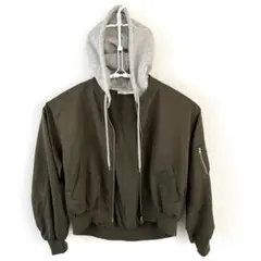 【WEGO】2WAYフード付 MA-1 ブルゾン