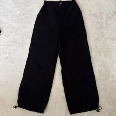 ドローストリング ワークパンツ ブラック