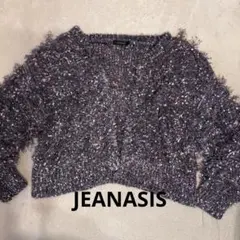JEANASIS ジーナシス ミックスループヤーン カーディガン フリーサイズ