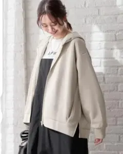 GLOBAL WORK ライトクッションZIPパーカー